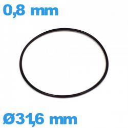 Joint de montre O-ring  étanchéité 31,6 X 0,8 mm  NBR 