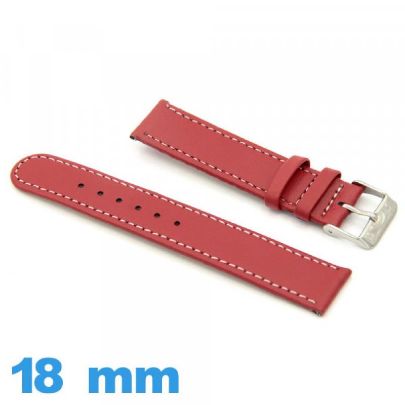 Cadran De Montre Plat Rouge Pour Mouvement FE 68 - Diamètre 18,05 Mm, Neuf Sans étiquette