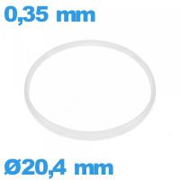 Joint 20,4 X 0,35 mm Cylindrique  Sternkreuz blanc horlogerie pas cher
