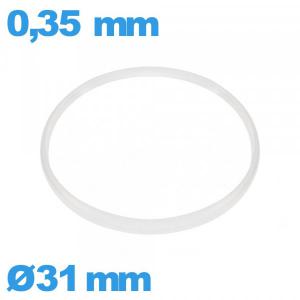 Joint Hytrel  verre horlogerie 31 X 0,35 mm   