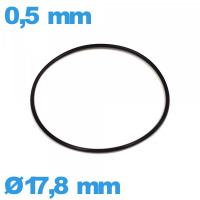 Joint O-ring  de montre nitrile - 17,8 X 0,5 mm