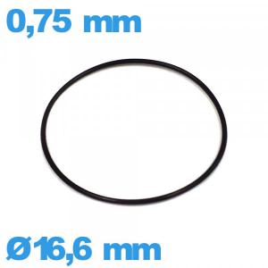 Joint 16,6 X 0,75 mm de montre O-ring caoutchouc 