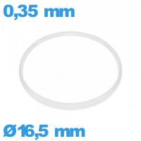 Joint verre horlogerie 16,5 X 0,35 mm blanc   i-Ring