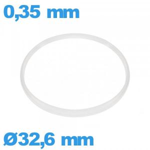 Joint verre horlogerie 32,6 X 0,35 mm  Hytrel pas cher Cylindrique Sternkreuz