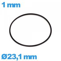 Joint pour montre O-ring de marque ISO Swiss étanchéité 23,1 X 1 mm  NBR pas cher