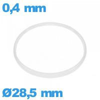 Joint 28,5 X 0,4 mm   Sternkreuz blanc verre d'horlogerie 