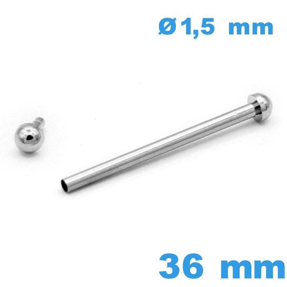 Tige pour Bracelet de Montre Rivet à Pression 36 mm - Diamètre 1,50 mm