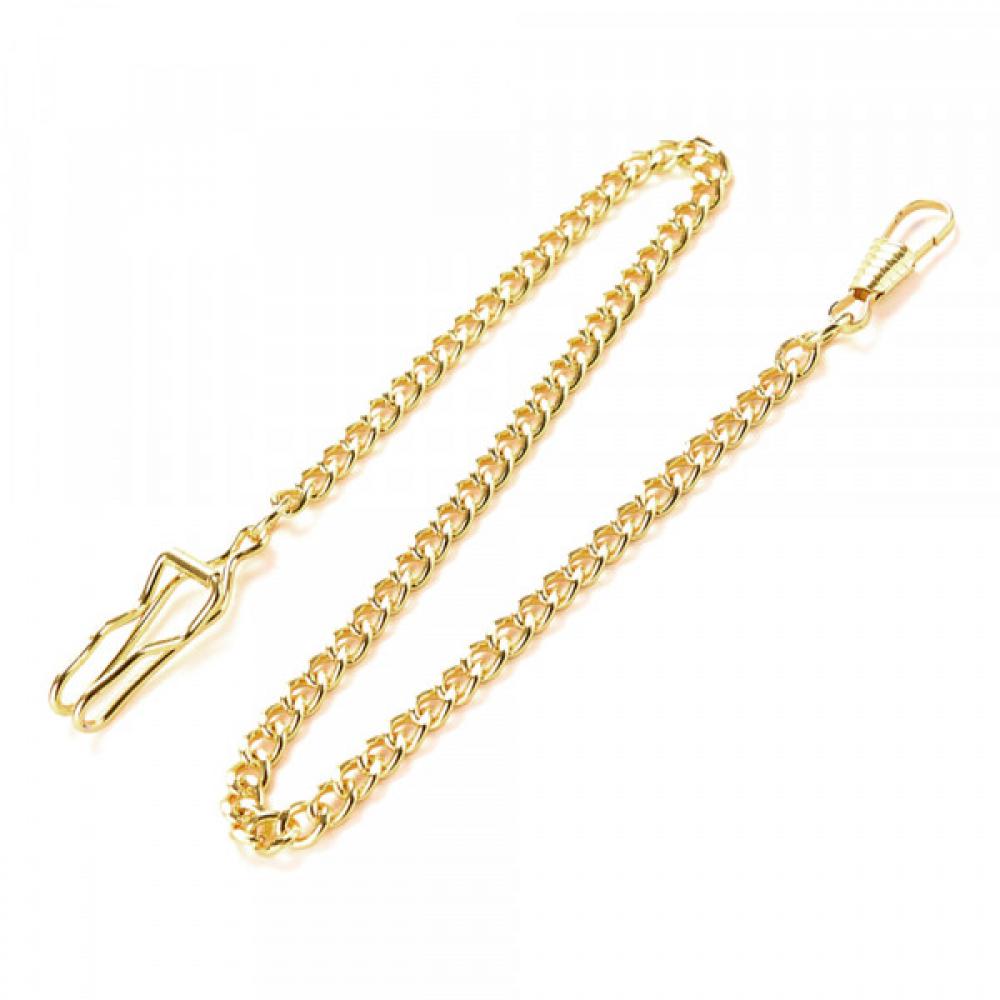 Chainette gousset ou portfeuille 30 cm doré