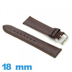 Bracelet cuir  18mm de montre Grain Buffalo