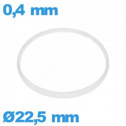 Joint   22,5 X 0,4 mm  verre d'horlogerie Hytrel