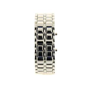 Montre Samurai Argenté LED Bleu
