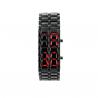 Montre Samurai Noir LED Rouge