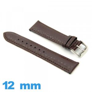 Bracelet cuir montre 12mm  Grain Buffalo