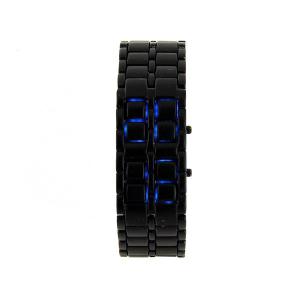 Montre Dark Samurai Noir LED Bleu