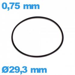 Joint d'horlogerie 29,3 X 0,75 mm étanchéité caoutchouc  torique