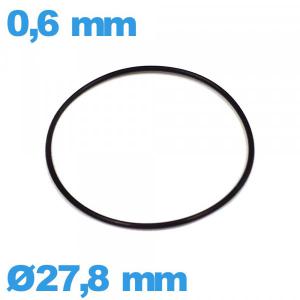 Joint 27,8 X 0,6 mm horlogerie O-ring  NBR 