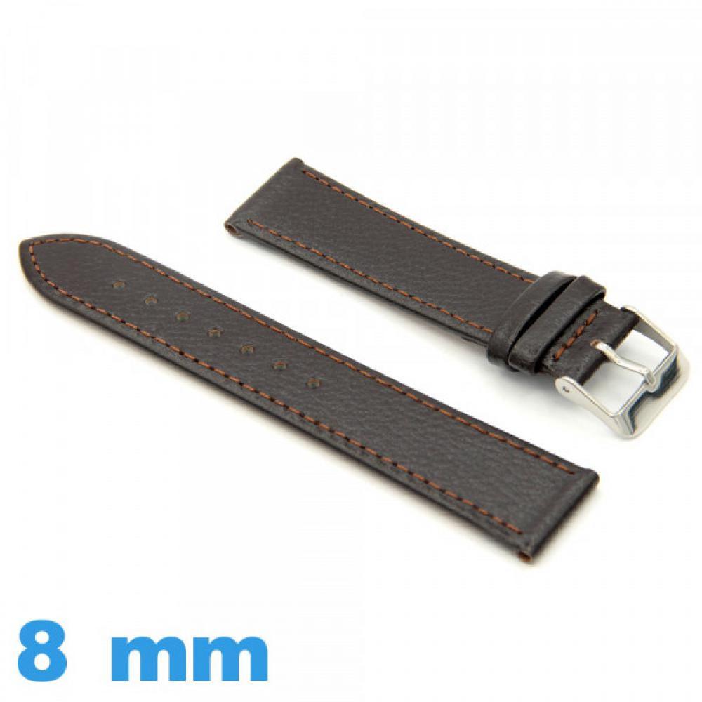Bracelet Montre Cuir Tissot – Marron Foncé – Original – Remplacement Ou Upgrade
