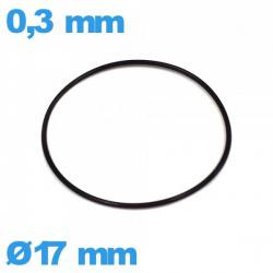 Joint 17 X 0,3 mm montre O-ring de marque ISO Swiss nitrile 