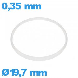 Joint  19,7 X 0,35 mm pour horlogerie blanc   de marque Sternkreuz