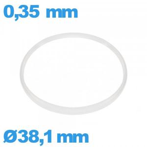 Joint  verre montre Hytrel - 38,1 X 0,35 mm  