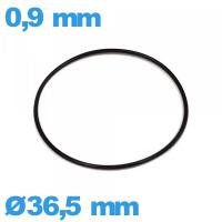 Joint O-ring montre nitrile - 36,5 X 0,9 mm