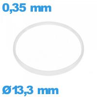 Joint verre de montre 13,3 X 0,35 mm blanc  pas cher  