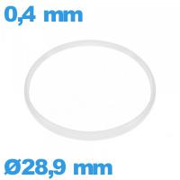 Joint de marque Sternkreuz verre d'horlogerie Hytrel - 28,9 X 0,4 mm blanc 
