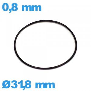 Joint 31,8 X 0,8 mm pour horlogerie O-ring  nitrile
