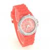 Montre Geneva rouge strass