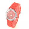 Montre Geneva rouge strass