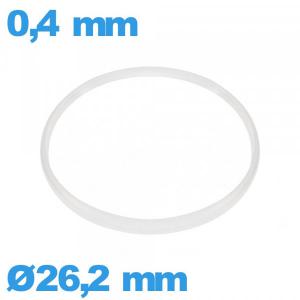 Joint verre horlogerie  26,2 X 0,4 mm   Cylindrique  