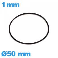 Joint 50 X 1 mm caoutchouc ISO Swiss O-ring pour montre 