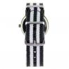 Montre noire pas chère marque Geneva silicone strass