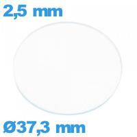 Verre plat verre minéral circulaire 37,3 mm pour montre