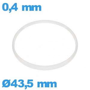 Joint pour horlogerie de marque Sternkreuz 43,5 X 0,4 mm Hytrel blanc Cylindrique  
