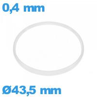 Joint pour horlogerie de marque Sternkreuz 43,5 X 0,4 mm Hytrel blanc Cylindrique  