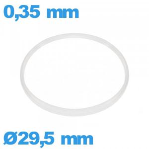 Joint 29,5 X 0,35 mm verre d'horlogerie  Cylindrique  