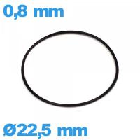 Joint 22,5 X 0,8 mm de montre O-ring  nitrile de marque ISO Swiss