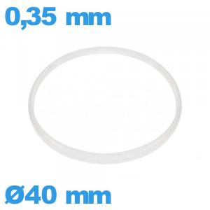 Joint  verre pour horlogerie  40 X 0,35 mm   