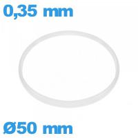 Joint 50 X 0,35 mm verre pour horlogerie blanc i-Ring 