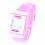 Montre moins chère multifonction rose cadran LCD chronomètre date
