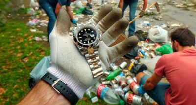 Rolex trouvée dans les déchets