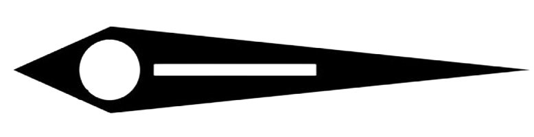 Schéma d’aiguille de montre dauphine