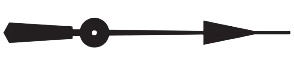 Schéma d’aiguille de montre fleche (arrow)