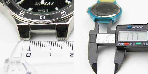 Mesurer l'entrecorne d'un boîtier