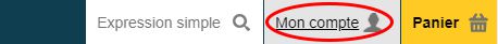 Cliquez sur mon compte