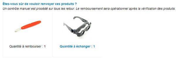 détail du retour