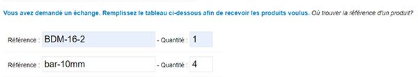 faire un échange