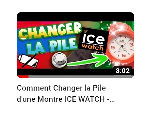 Nouvelle vidéo : Changer la Pile d'une Montre ICE WATCH