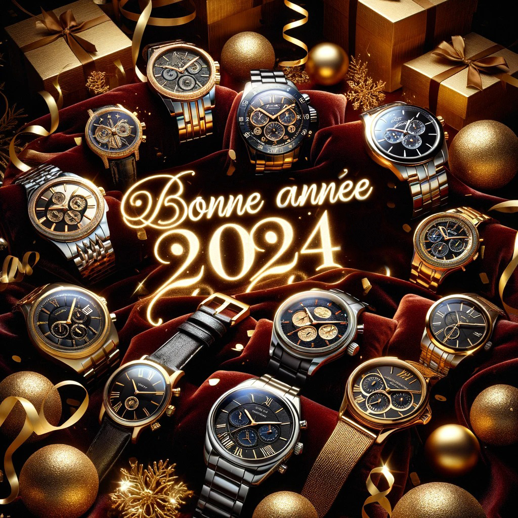 Bonne année 2024 à tous sous le signe des montres !